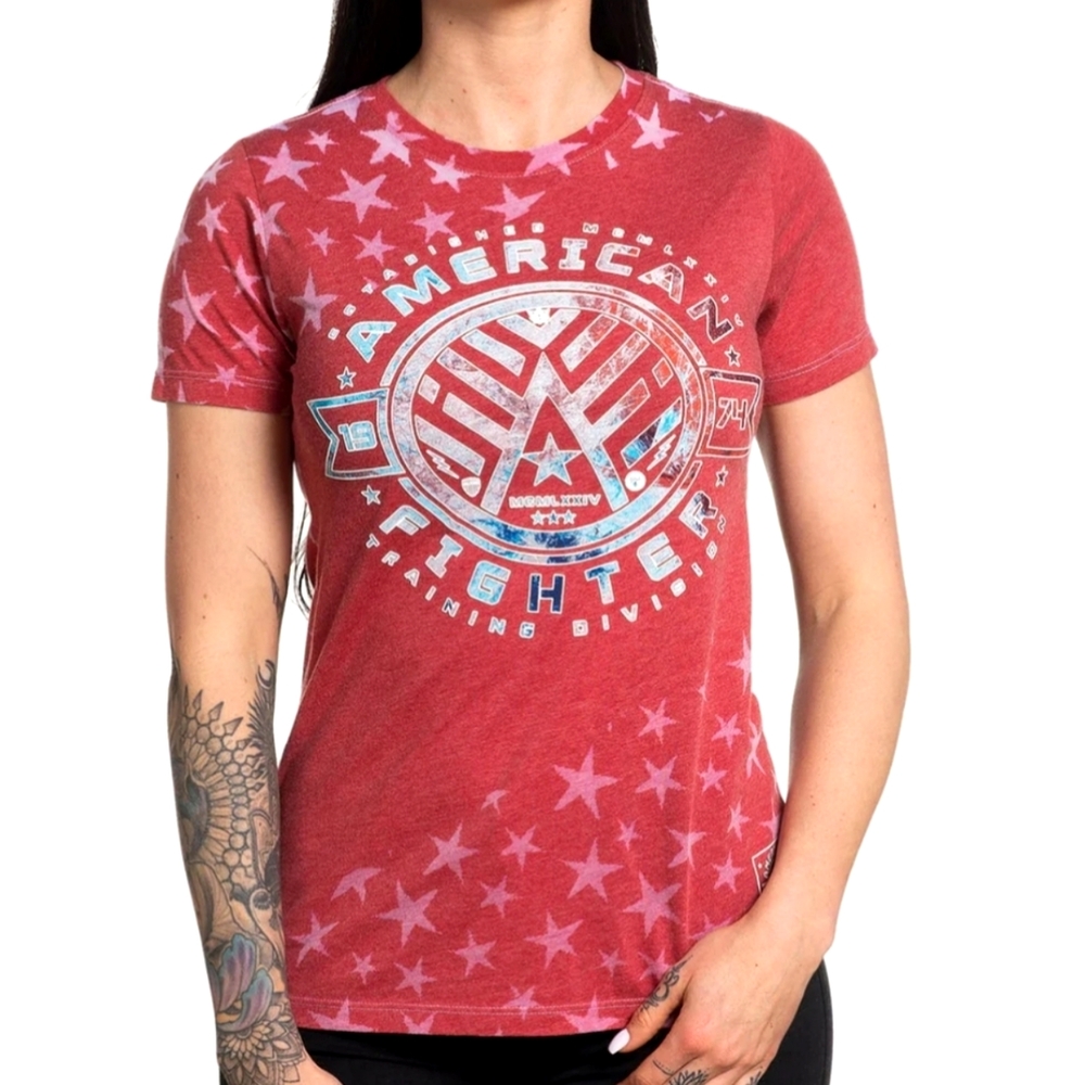 NWOT 🍒 AMERICAN FIGHTER BLOOMDALE SHORT SLEEVE TOP 🍒